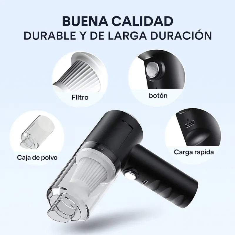 AutoVac Pro 9000 - Aspiradora Inalámbrica 2en1 | Coche & Casa
