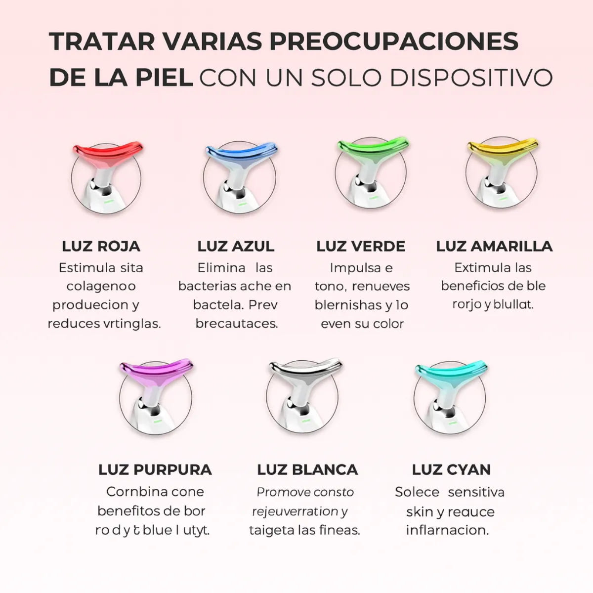 VitaGlow - Escultor Facial LED 7-in-1